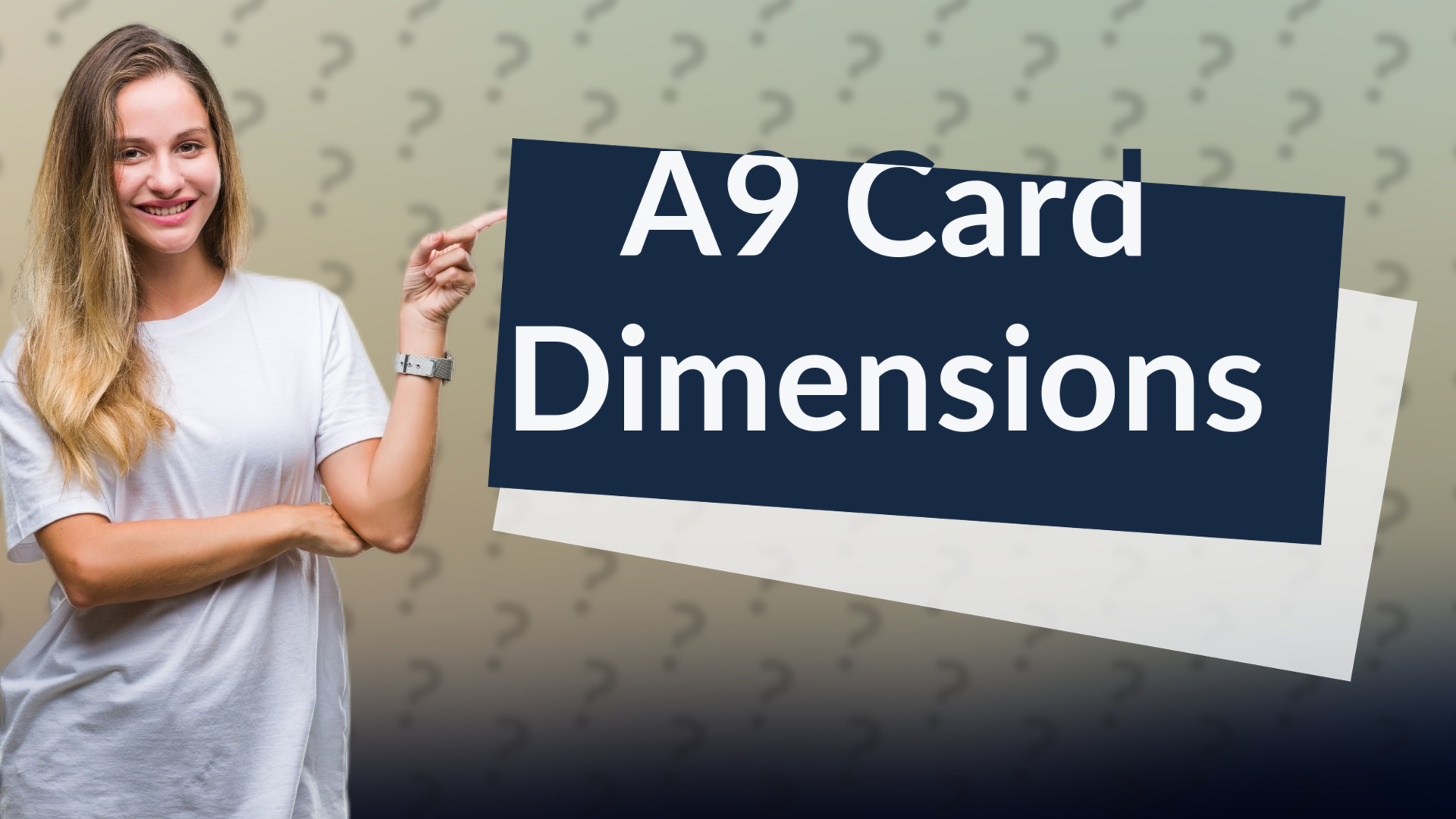 A9 Card Dimensions