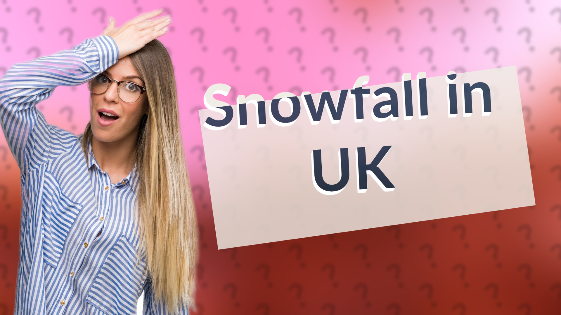 Snowfall in UK