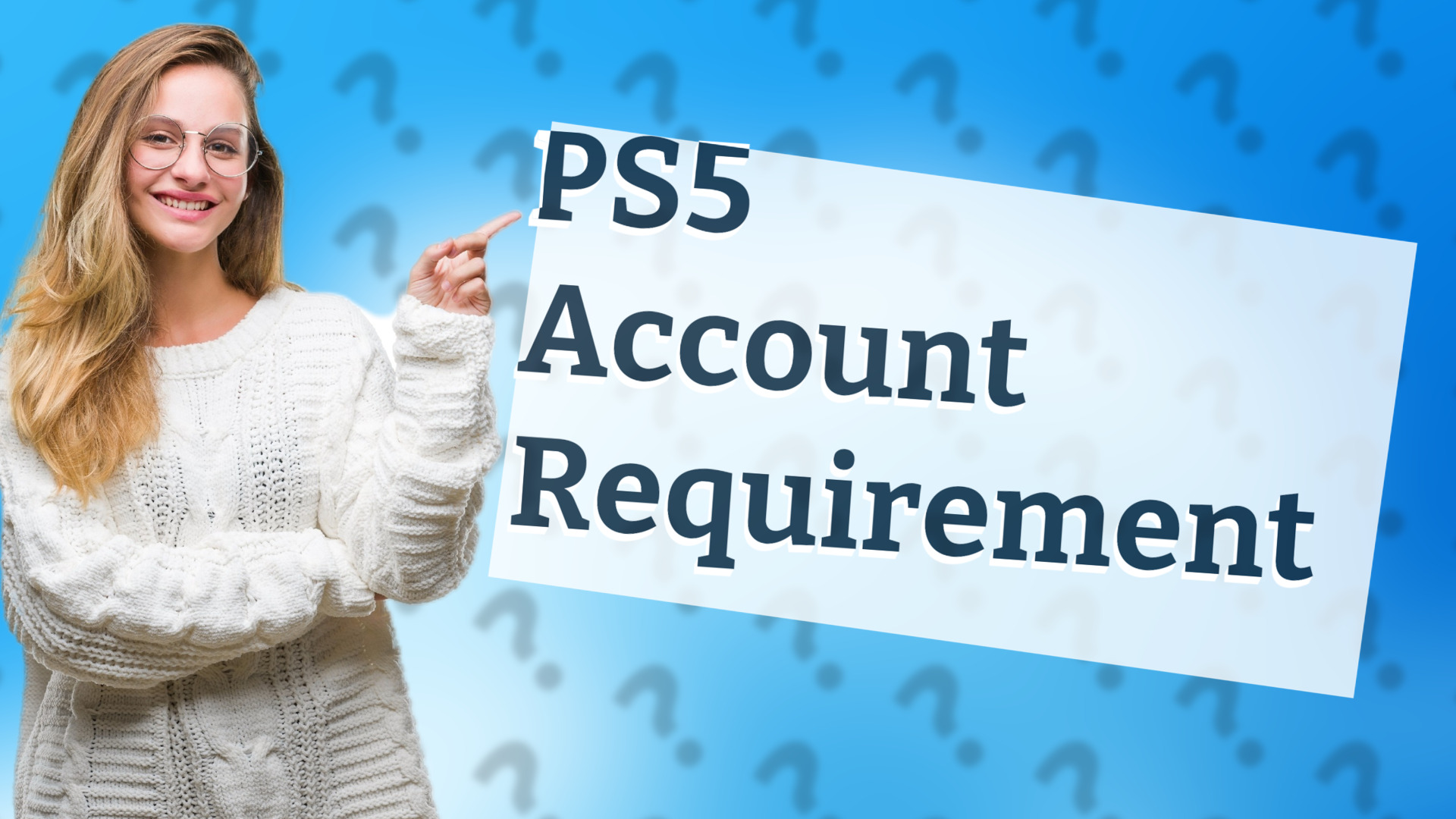 PS5 Account Requirement