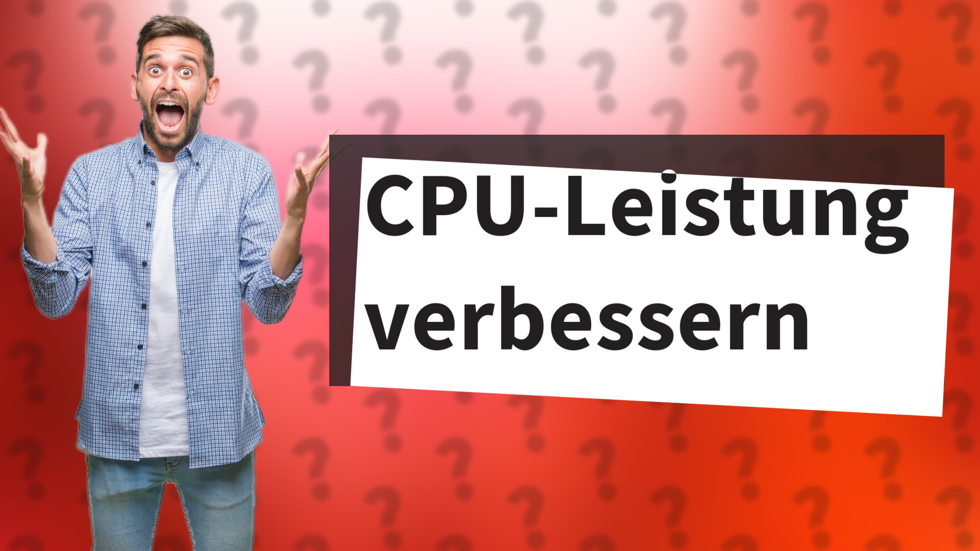 CPU-Leistung verbessern