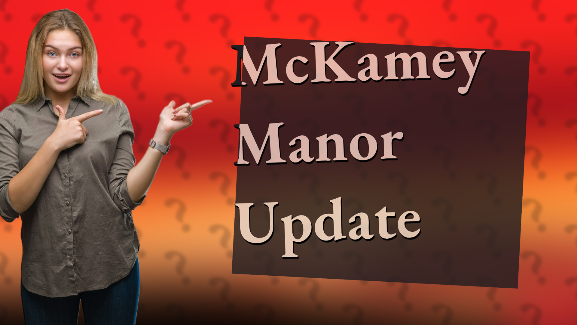 McKamey Manor Update