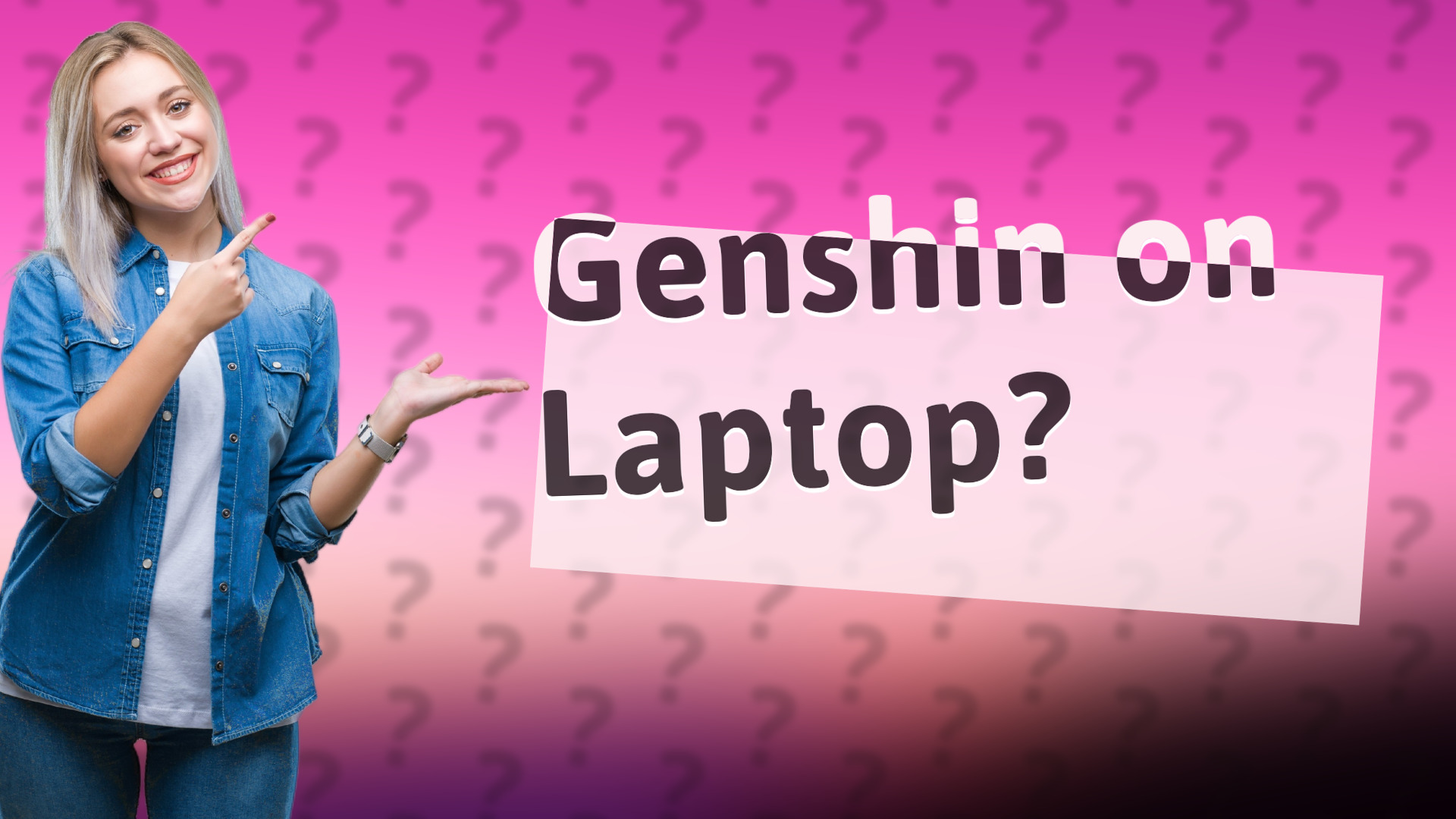 Genshin on Laptop?