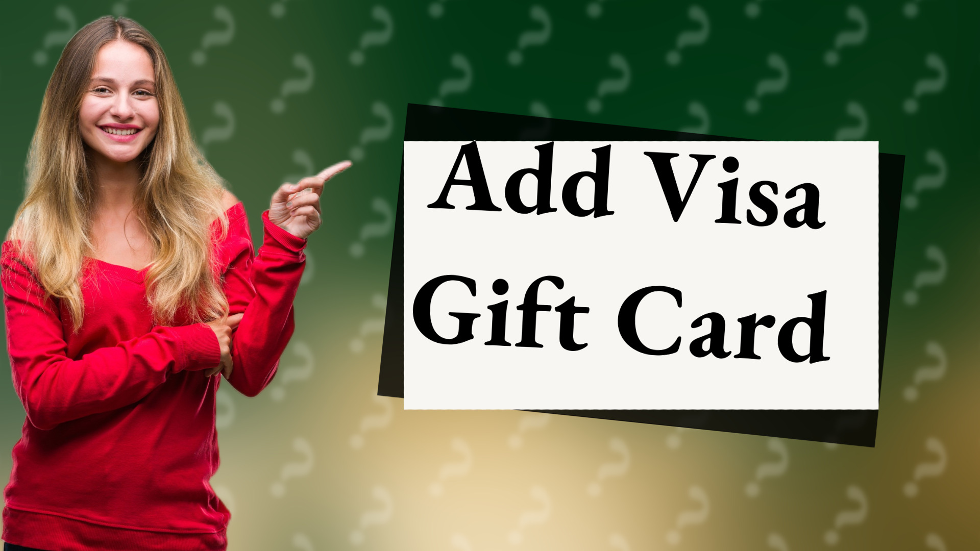 Add Visa Gift Card