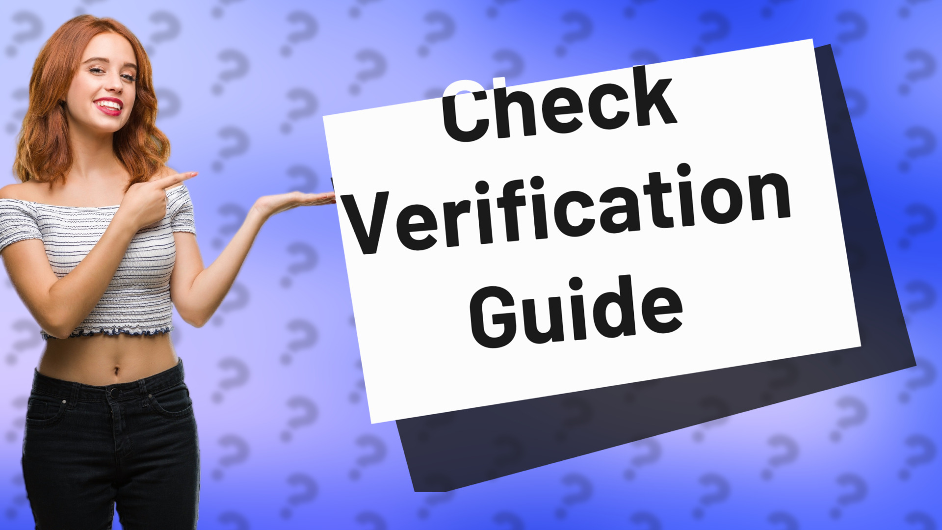 Check Verification Guide