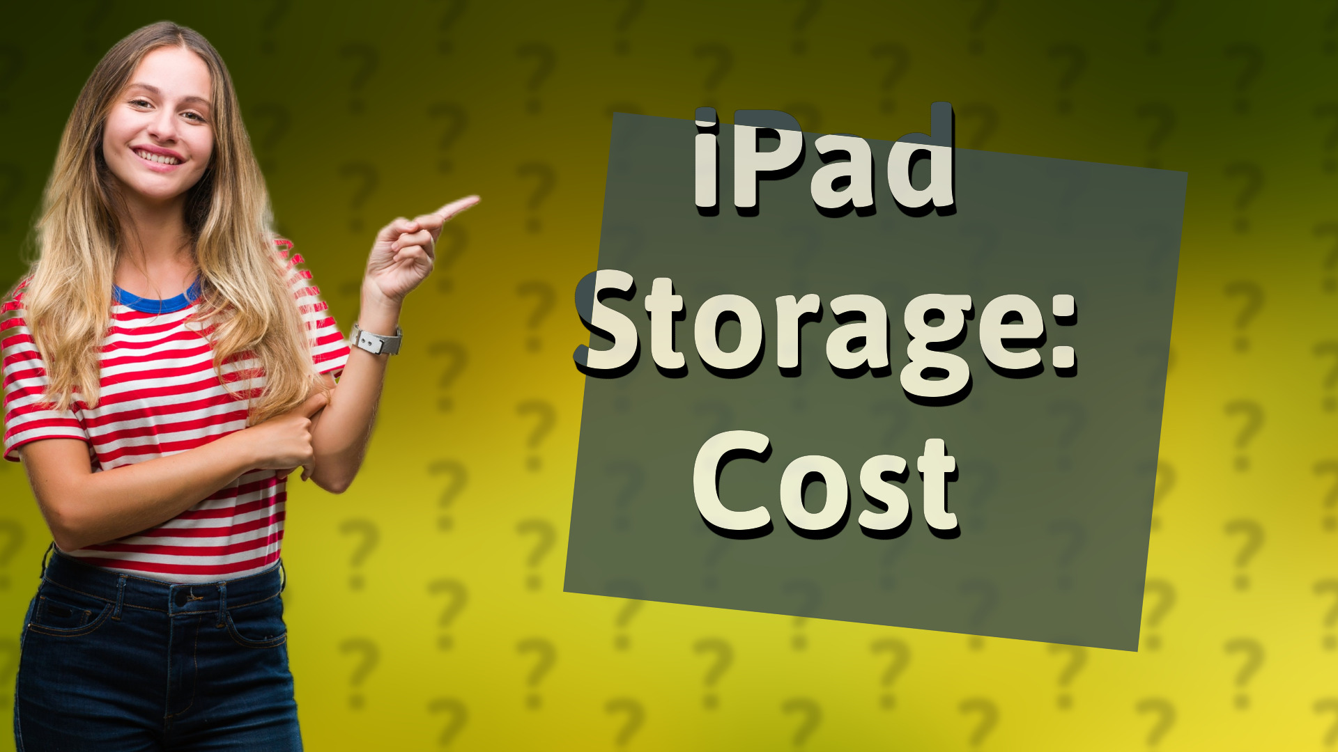 iPad Storage: Cost
