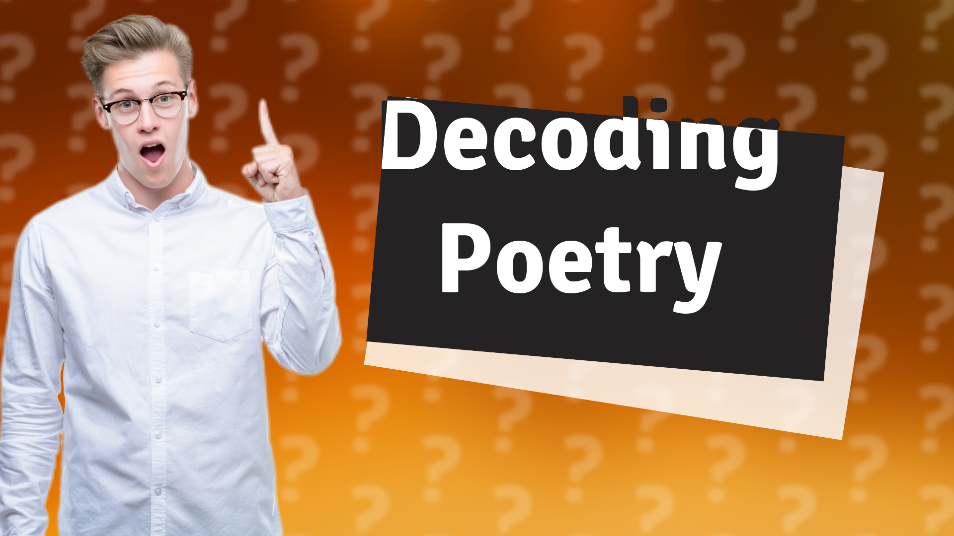 Decoding Poetry