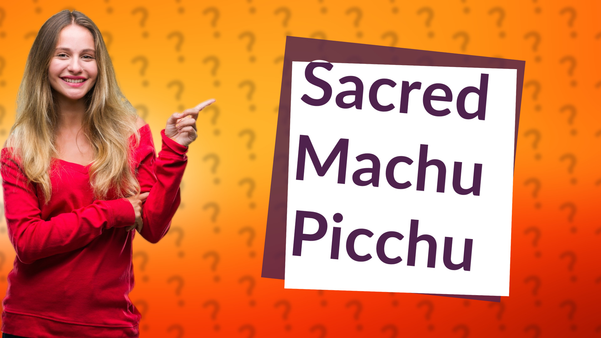 Sacred Machu Picchu
