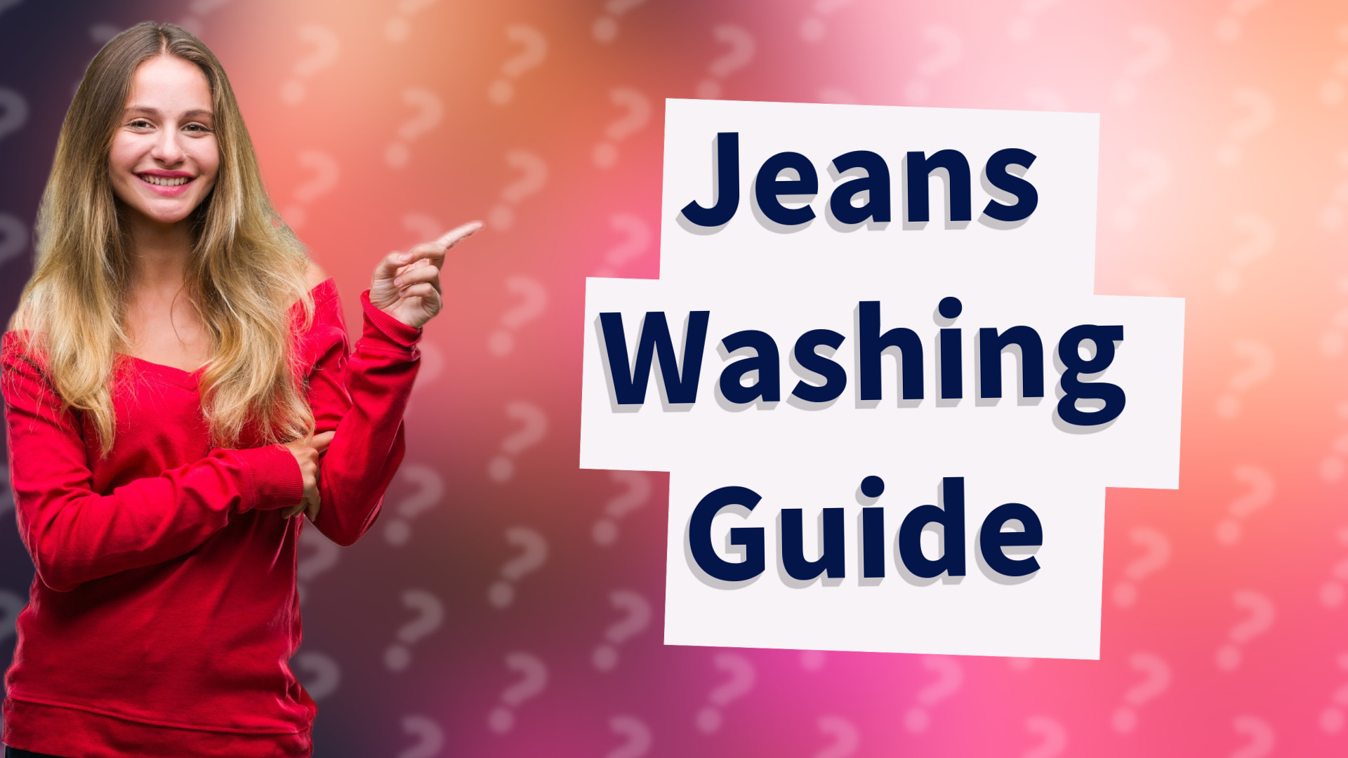 Jeans Washing Guide