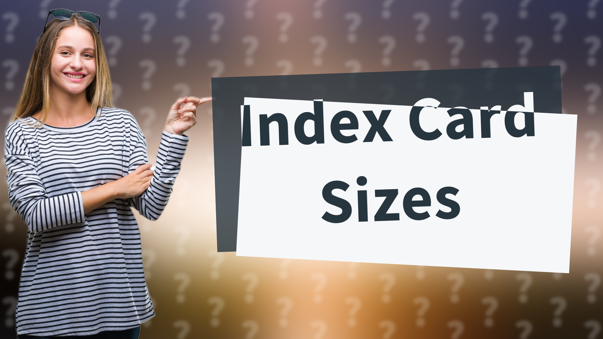 Index Card Sizes