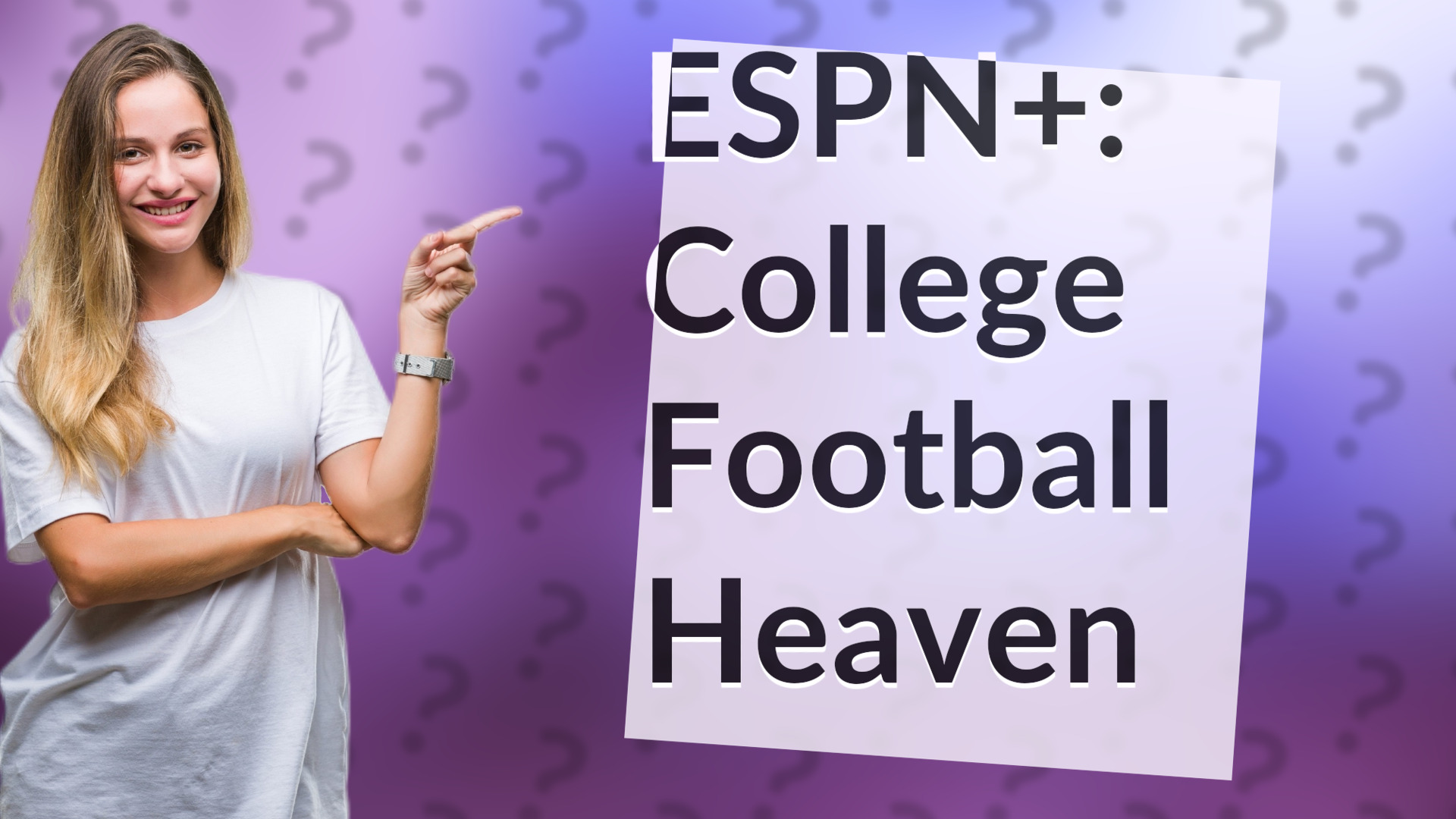 ESPN+: College Football Heaven