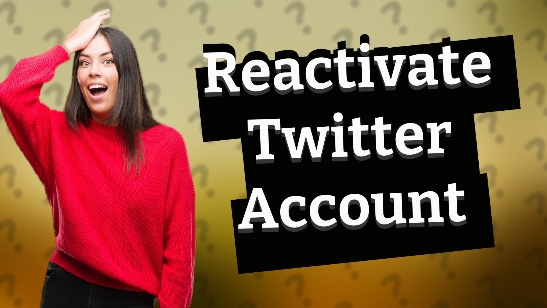 Reactivate Twitter Account