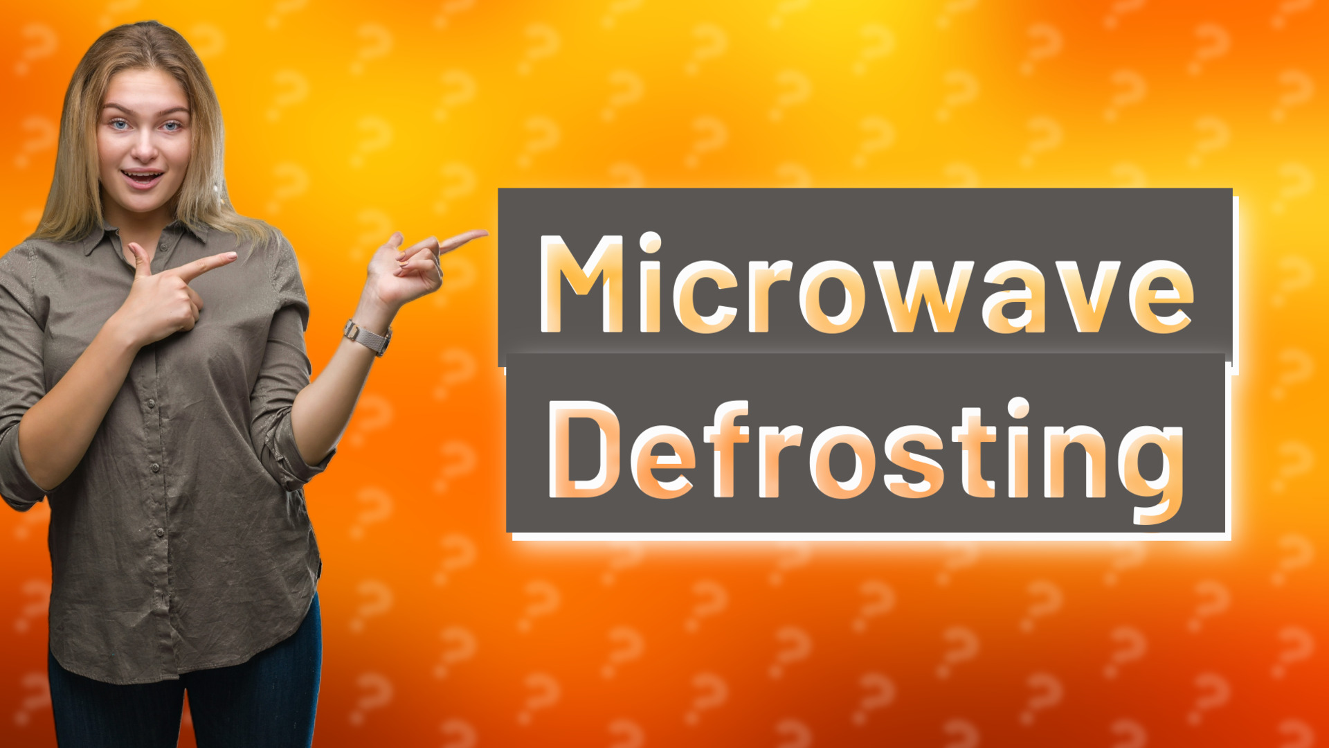 Microwave Defrosting