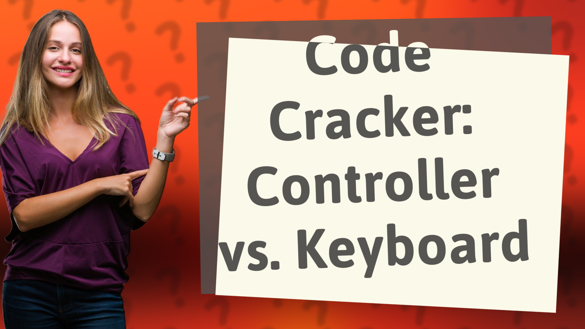 Code Cracker: Controller vs. Keyboard