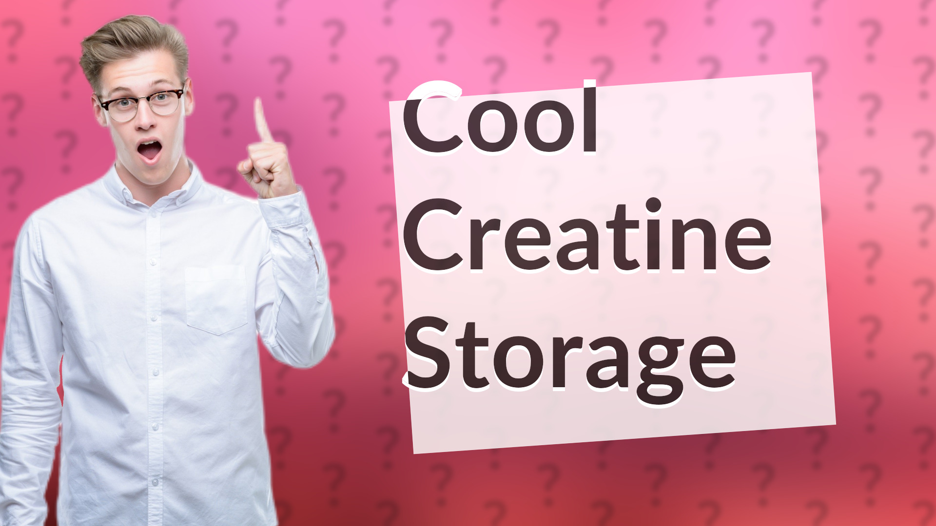 Cool Creatine Storage