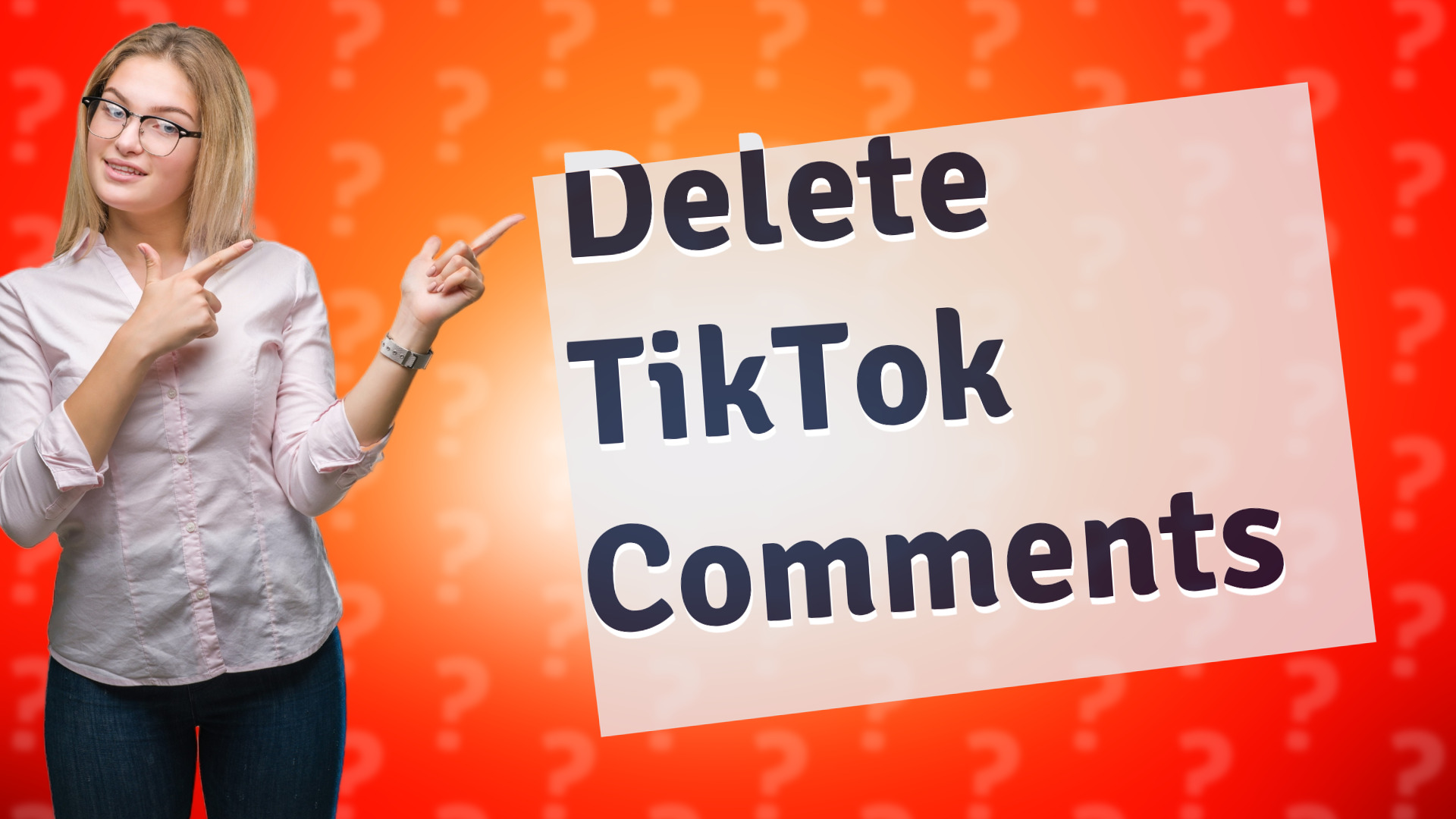Delete TikTok Comments