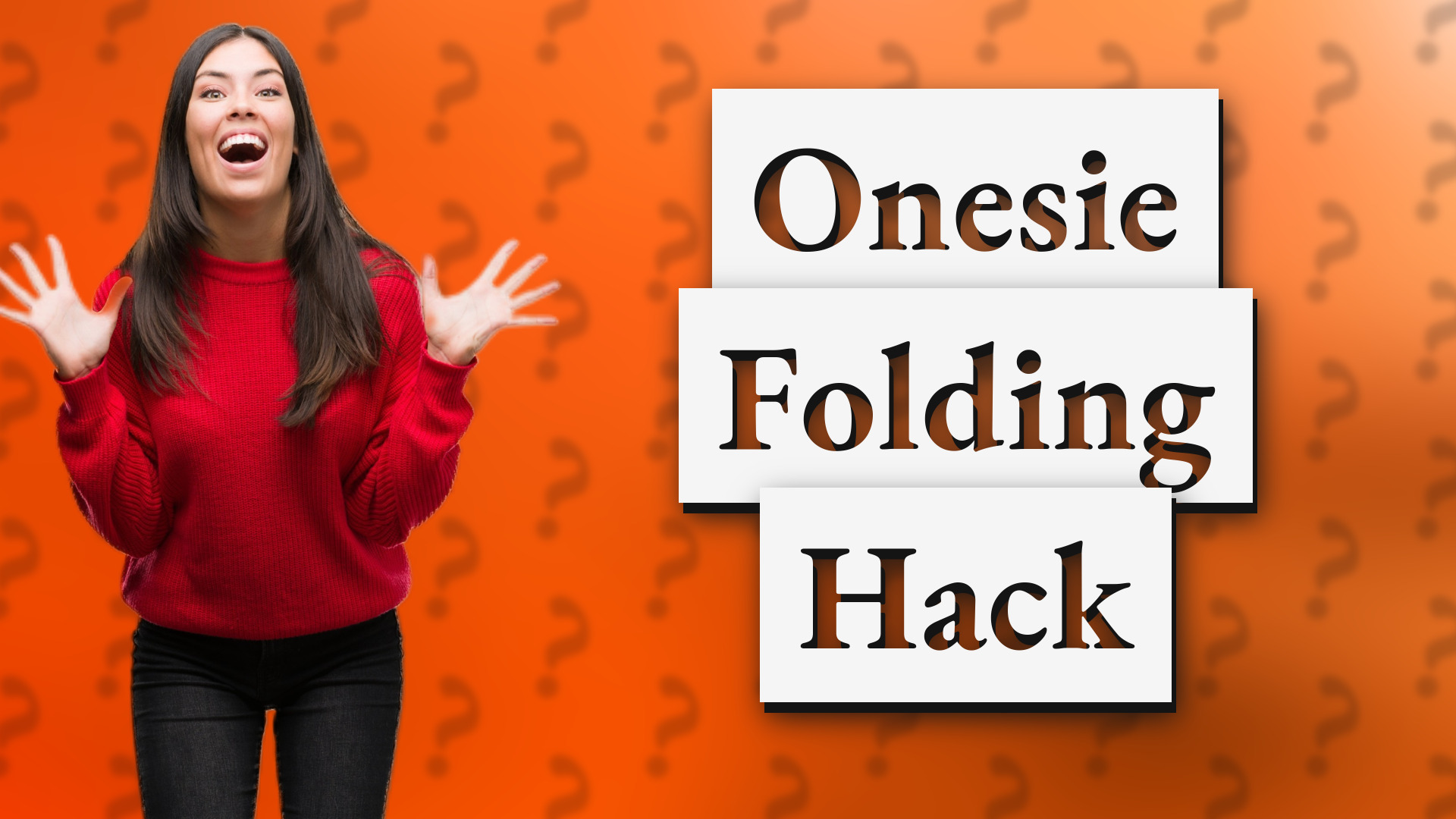 Onesie Folding Hack