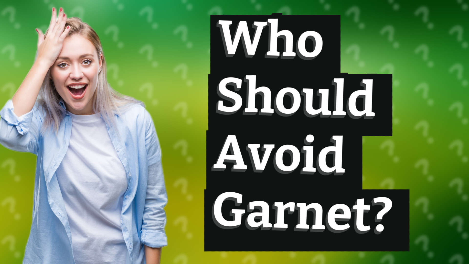 Who Should Avoid Garnet?