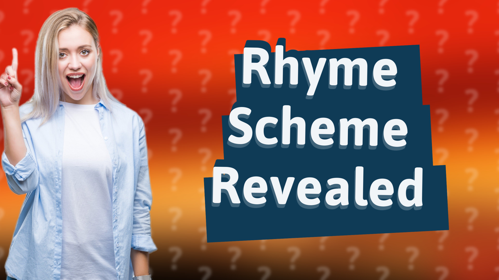 Rhyme Scheme Revealed