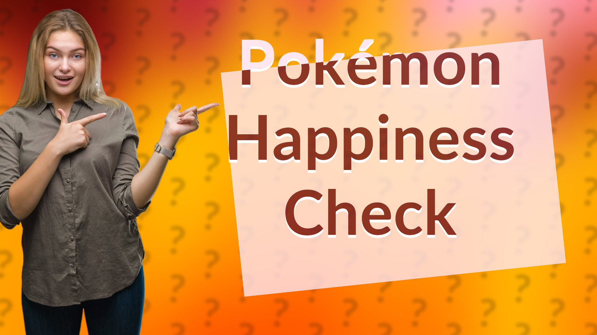 Pokémon Happiness Check