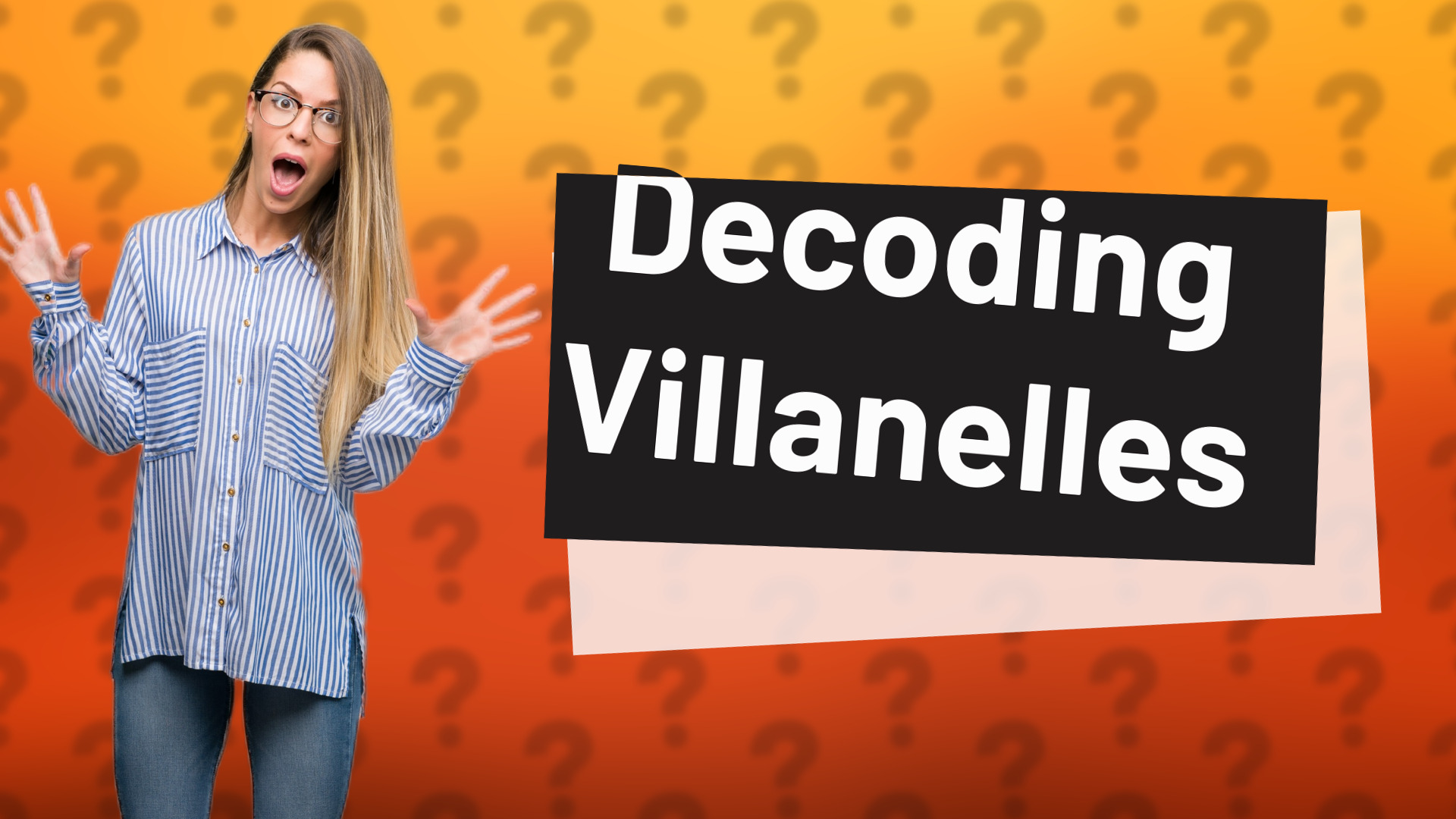 Decoding Villanelles