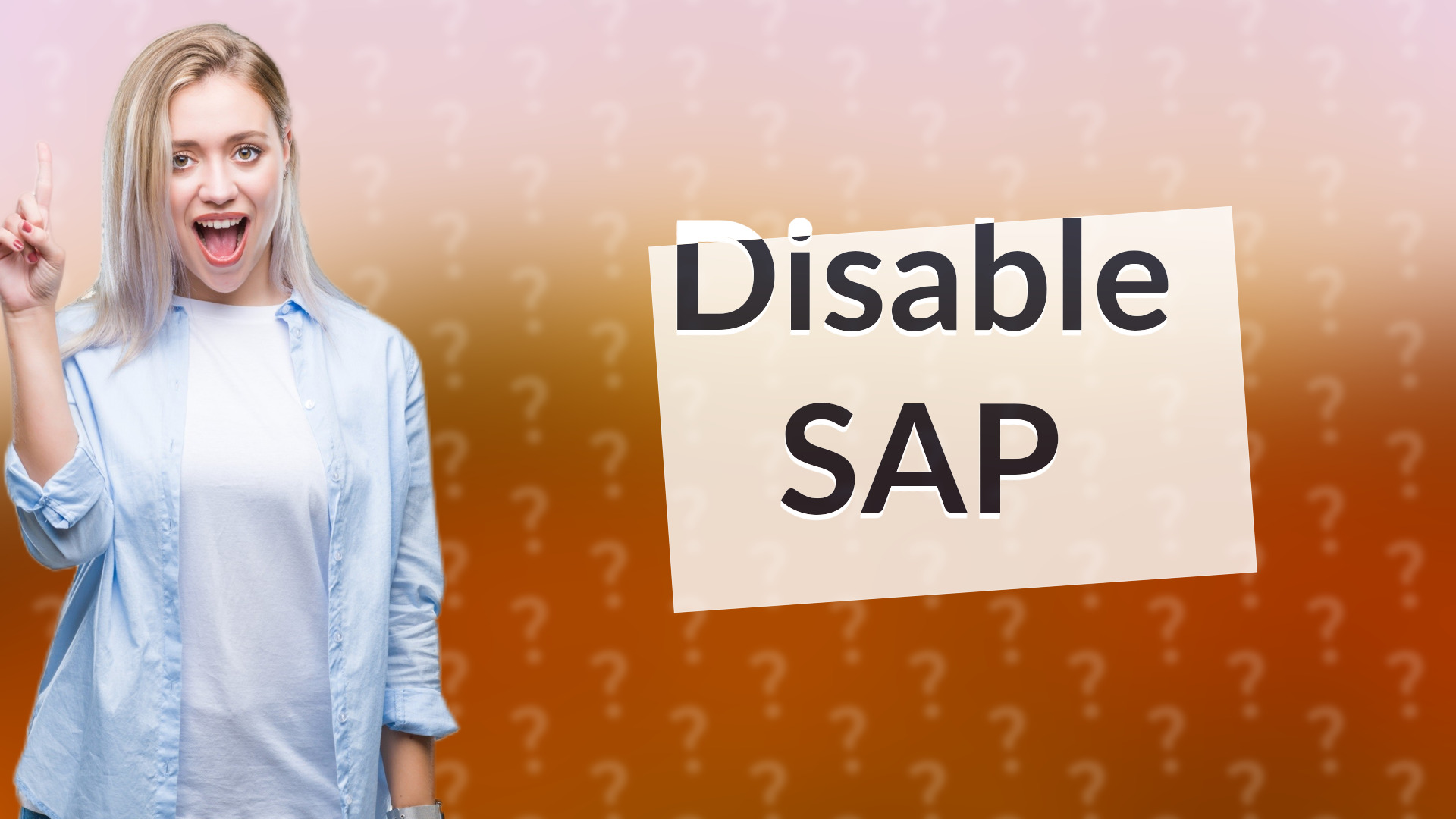 Disable SAP