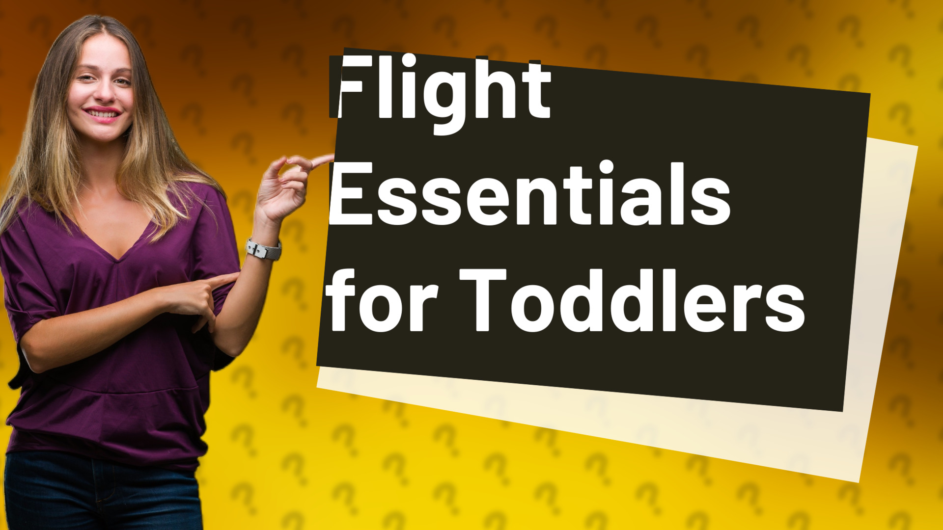 Flight Essentials for Toddlers