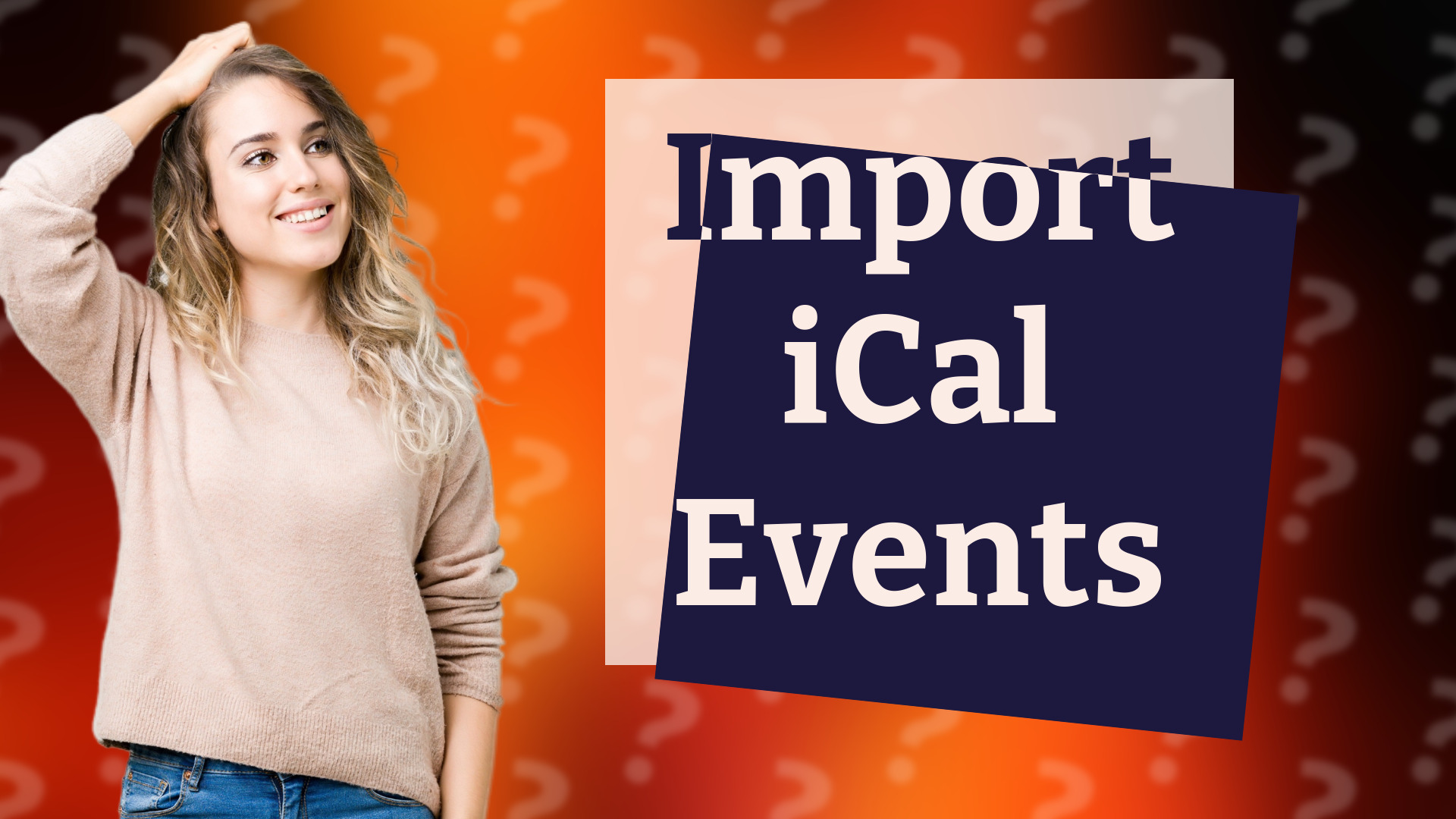 Import iCal Events