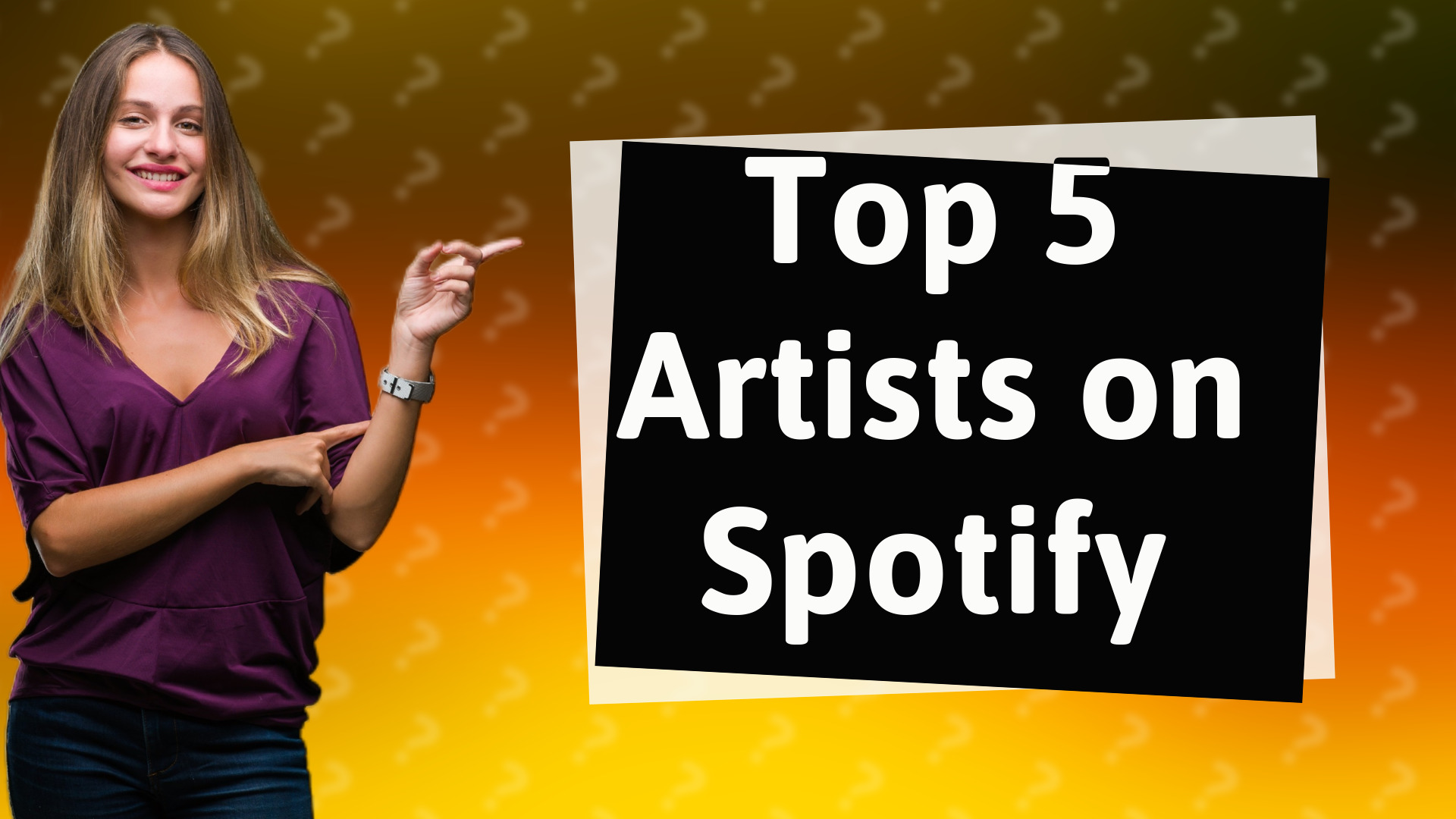 Top 5 Artists on Spotify