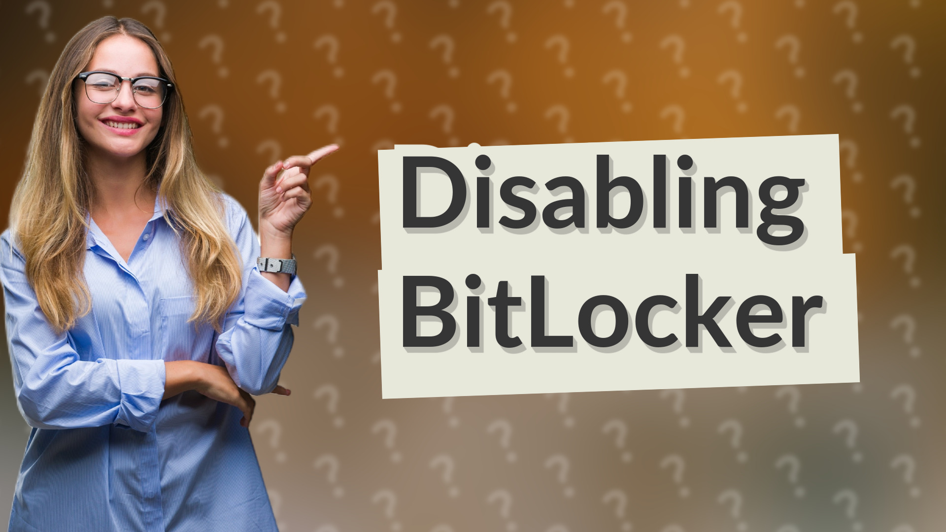 Disabling BitLocker