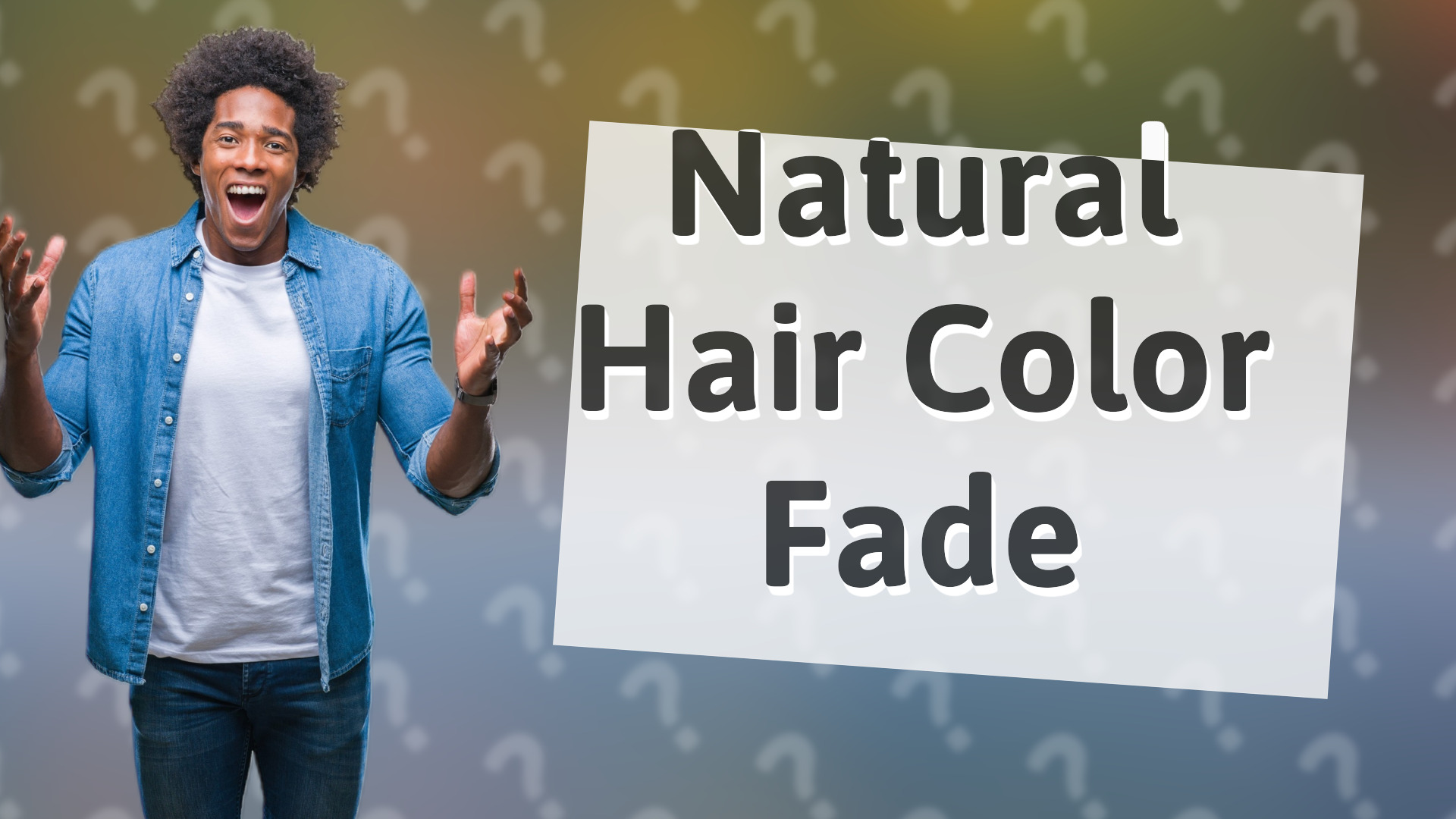 Natural Hair Color Fade