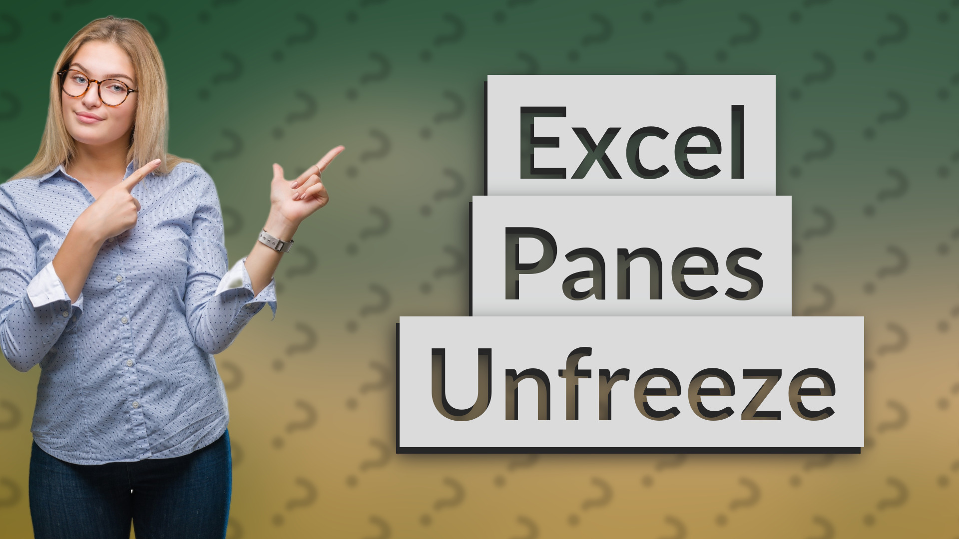 Excel Panes Unfreeze