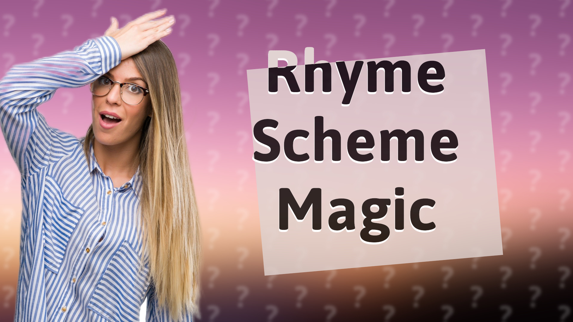 Rhyme Scheme Magic