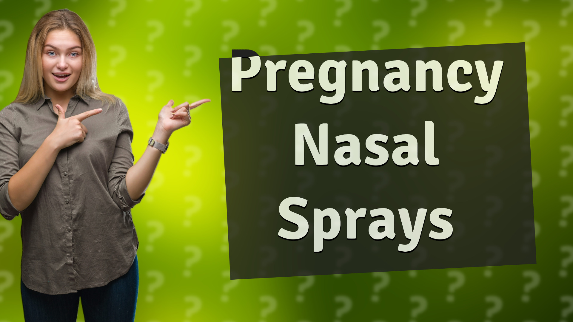 Pregnancy Nasal Sprays