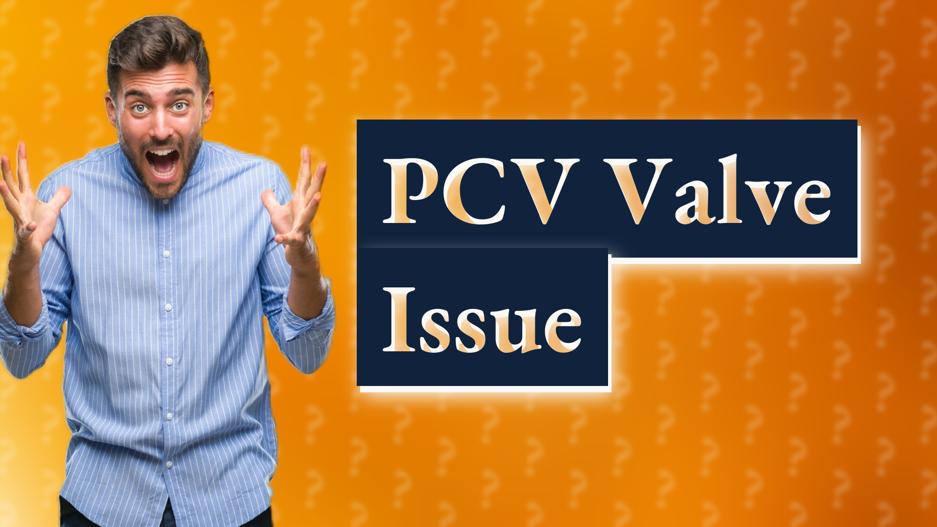 PCV Valve Issue