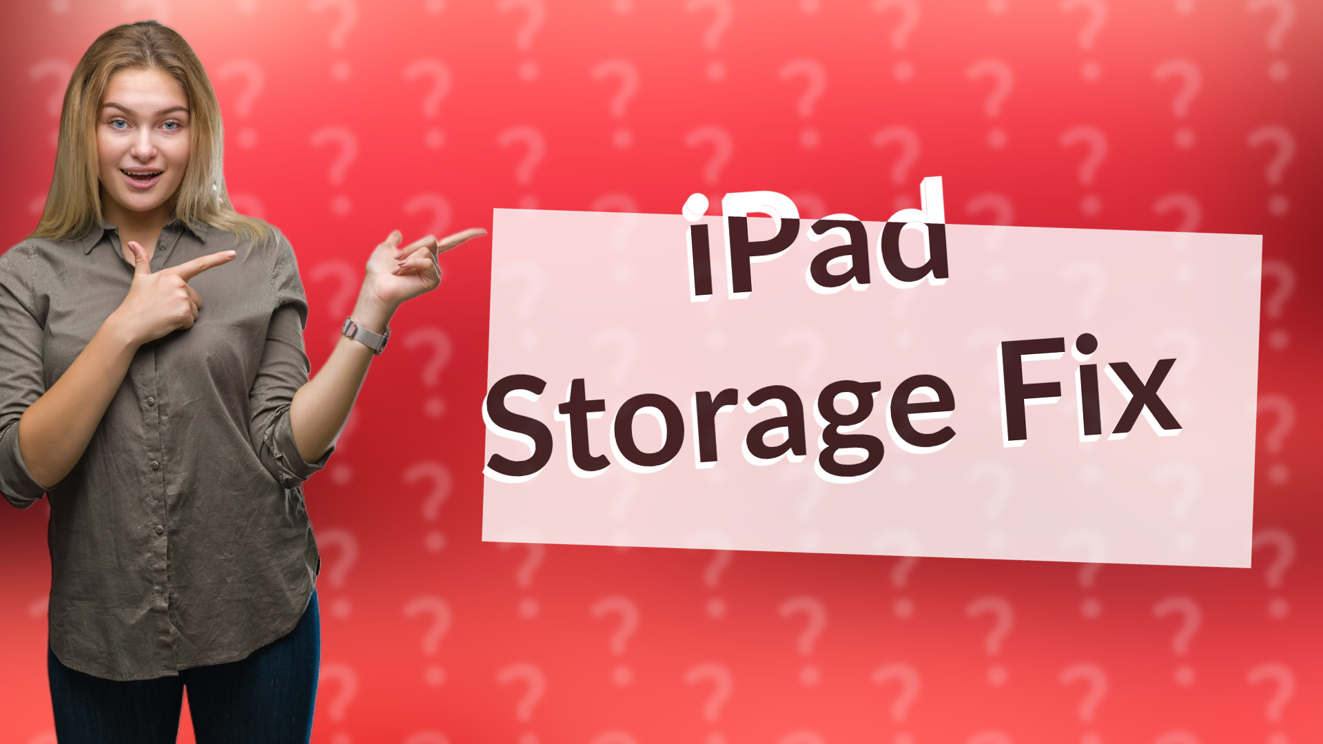 iPad Storage Fix