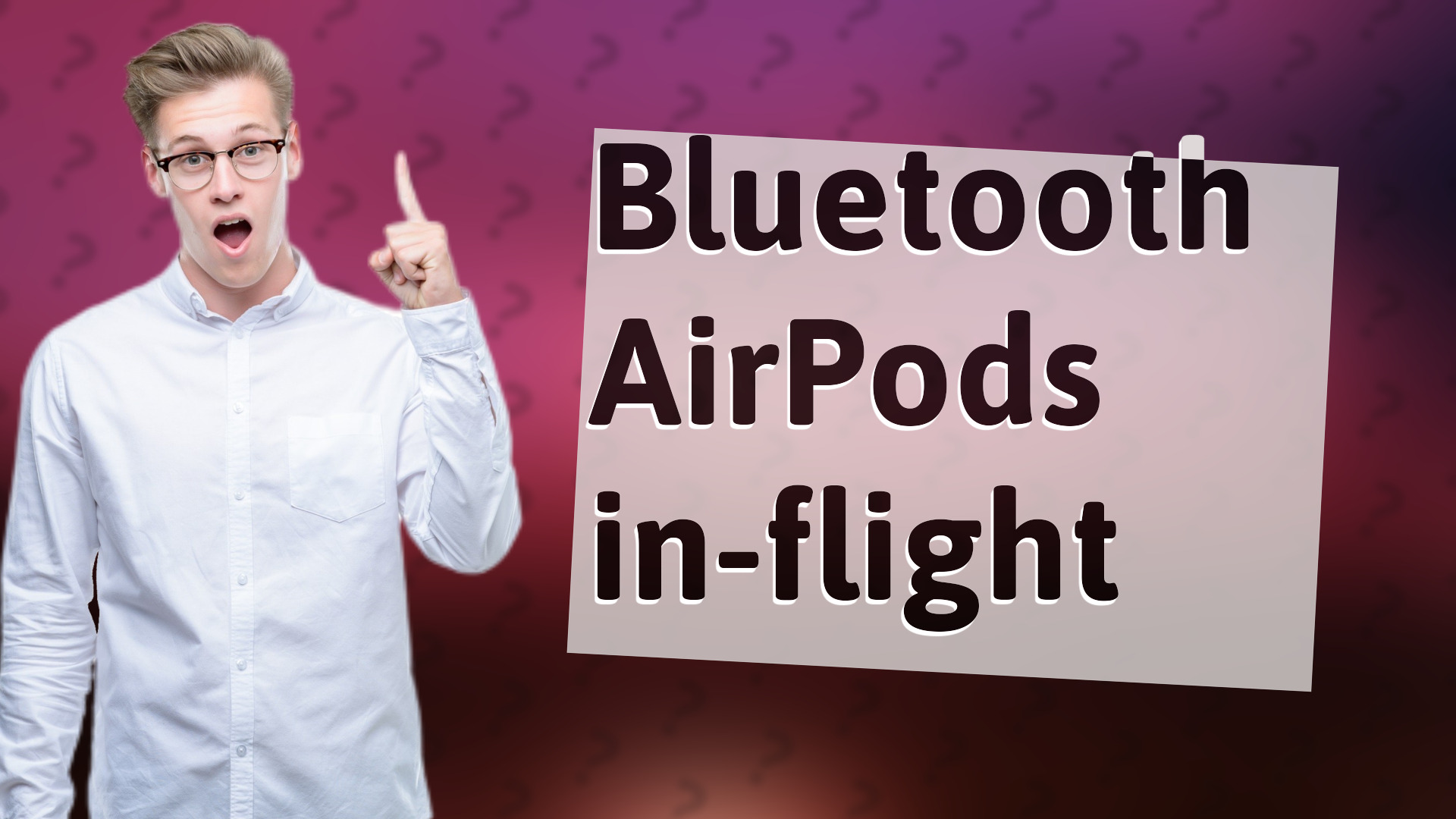 Bluetooth AirPods in-flight