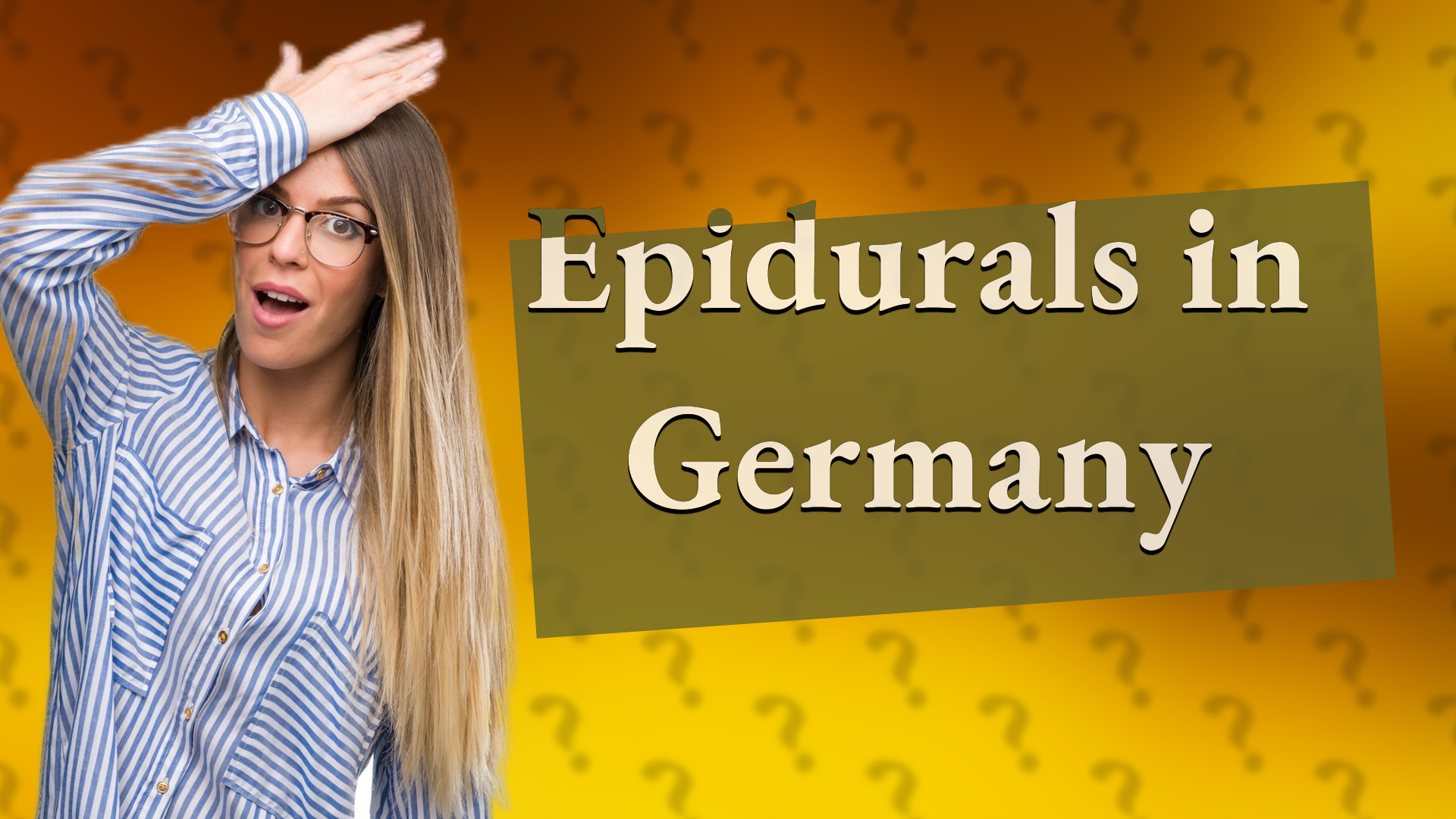 Epidurals in Germany