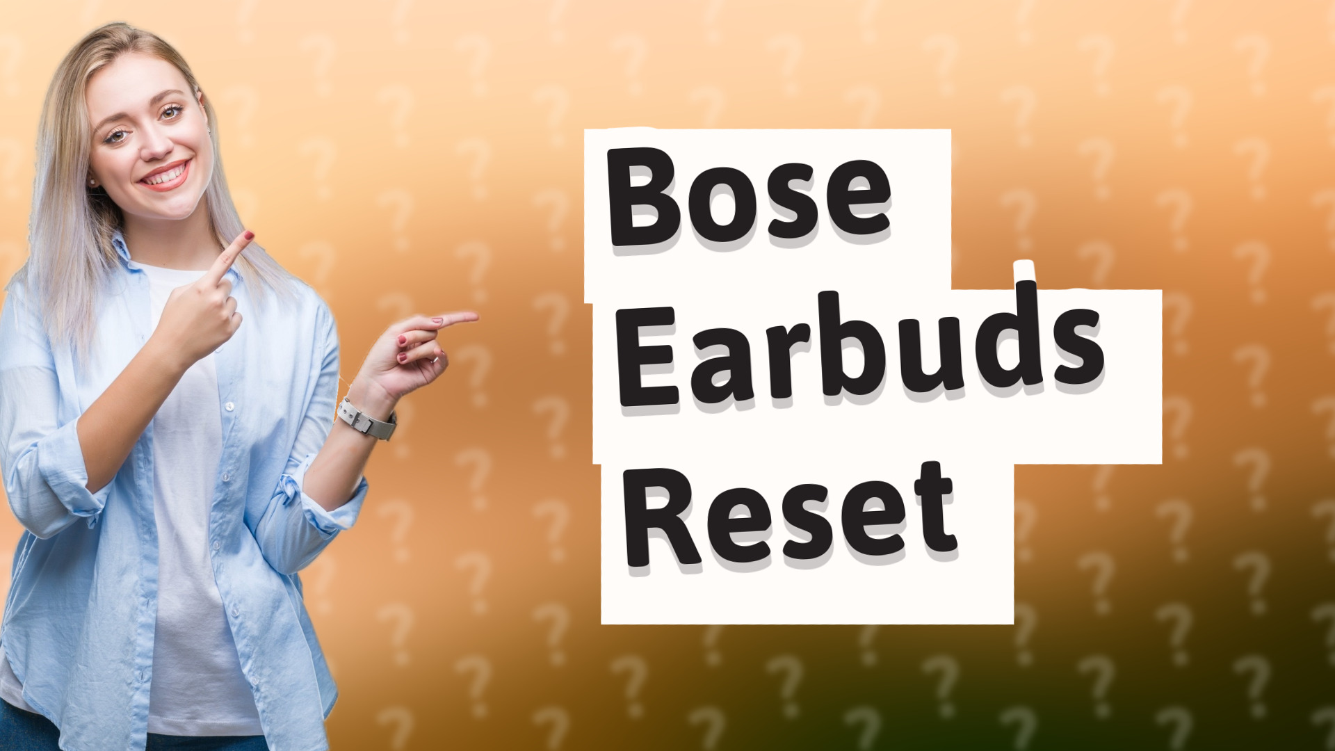 Bose Earbuds Reset
