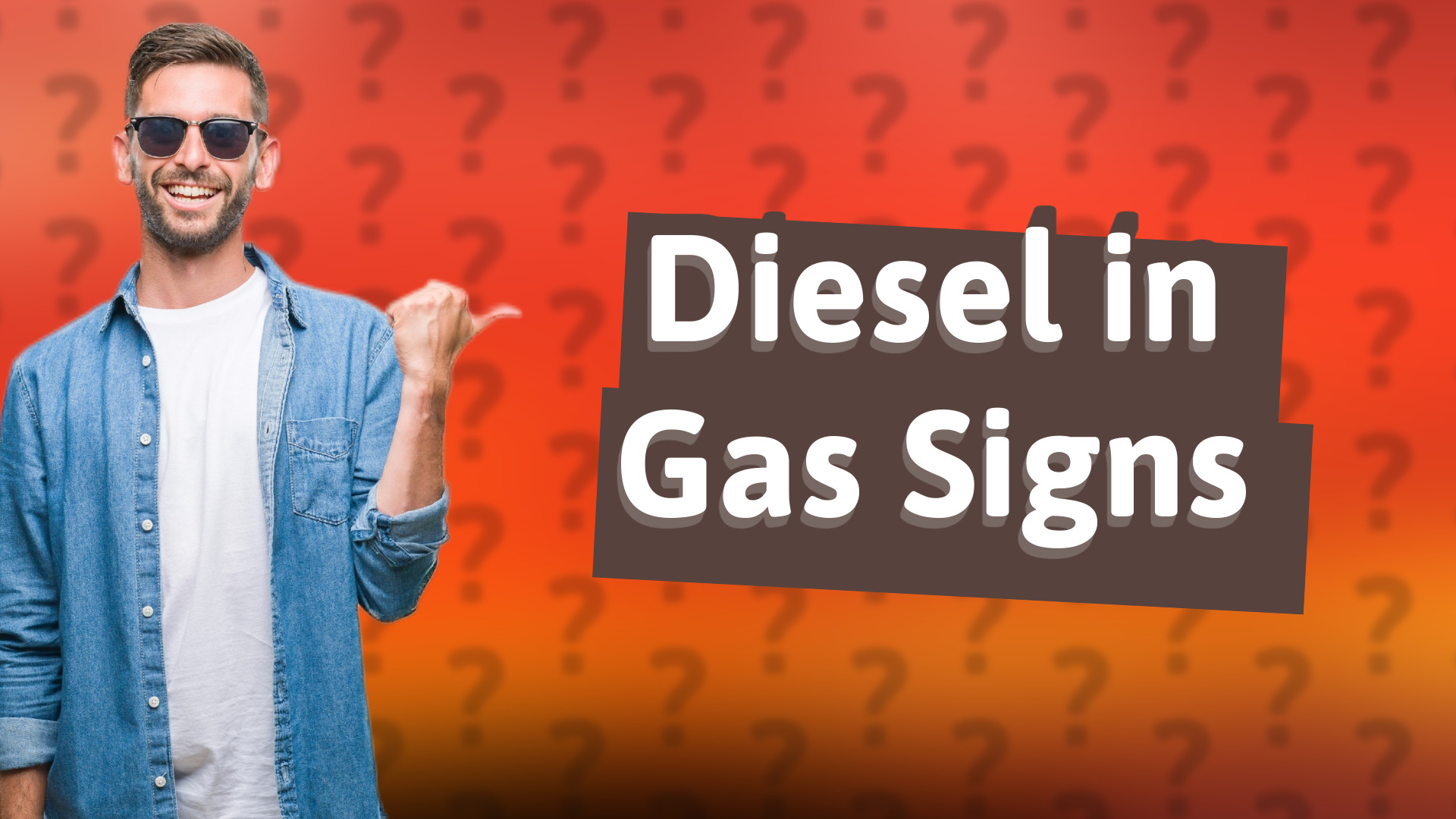 Diesel in Gas Signs