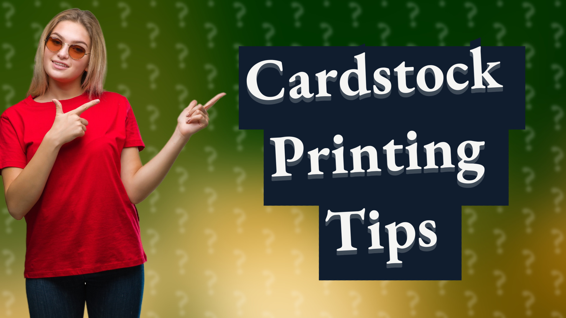 Cardstock Printing Tips