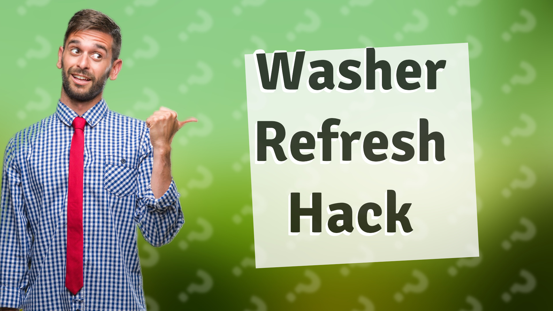 Washer Refresh Hack
