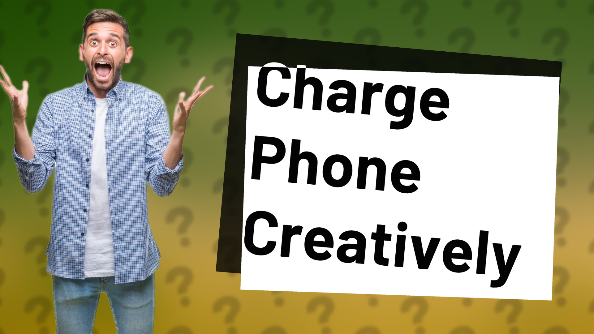 Charge Phone Creatively