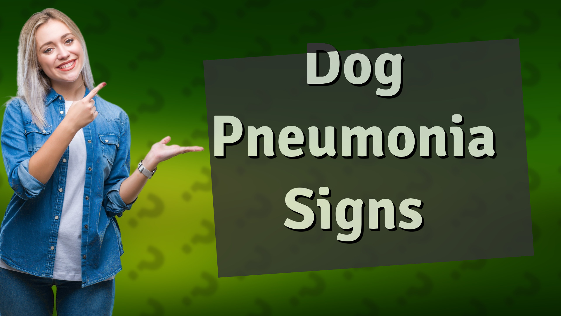 Dog Pneumonia Signs