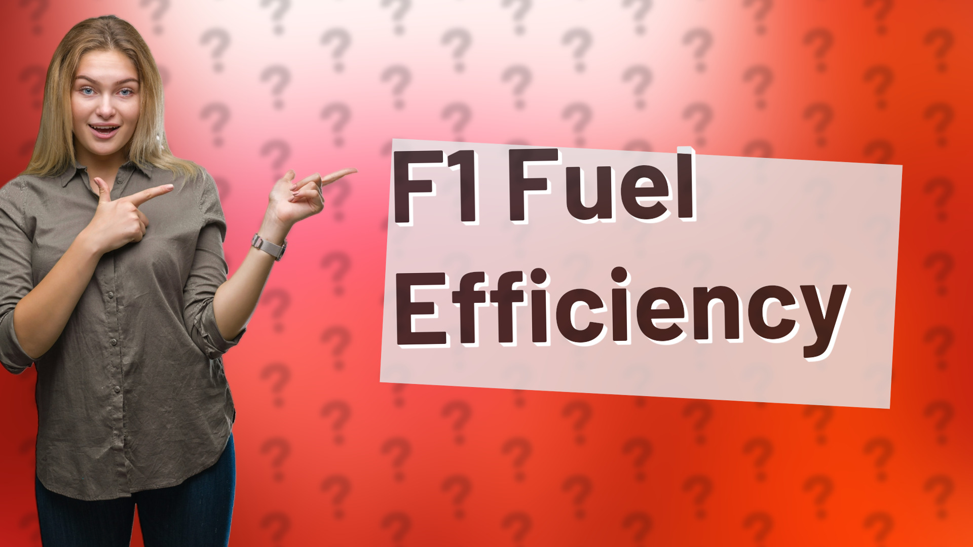 F1 Fuel Efficiency
