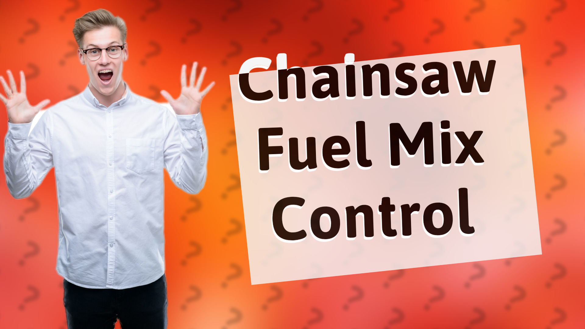 Chainsaw Fuel Mix Control