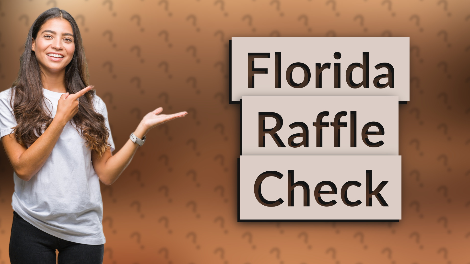 Florida Raffle Check