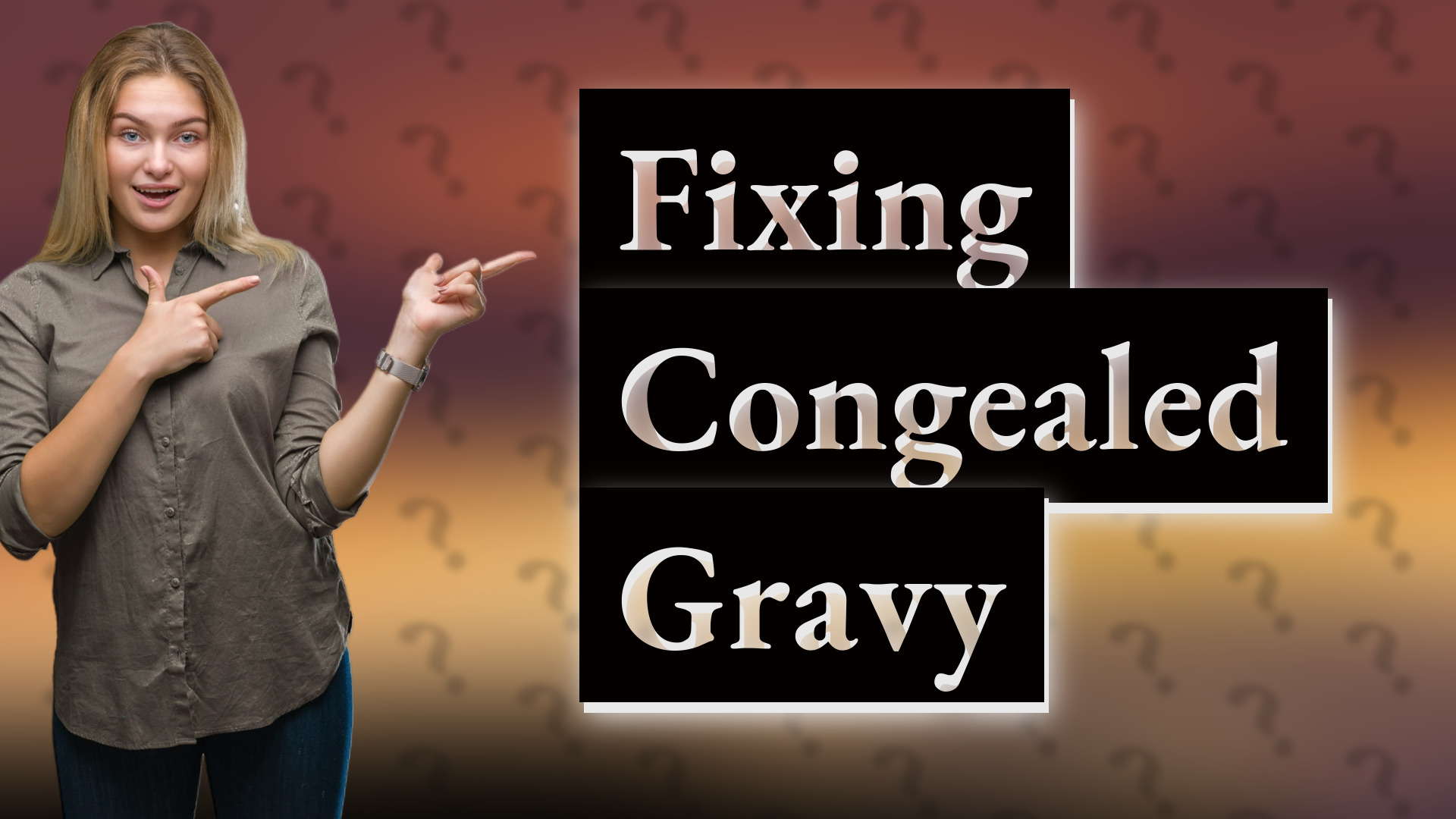 Fixing Congealed Gravy