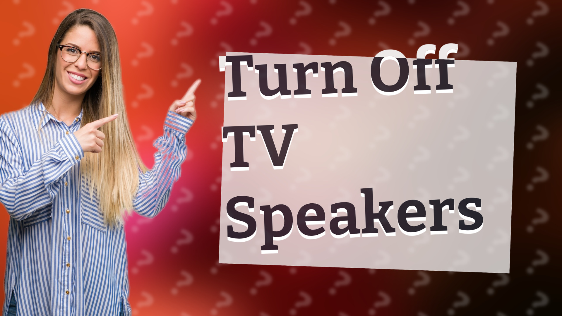 Turn Off TV Speakers