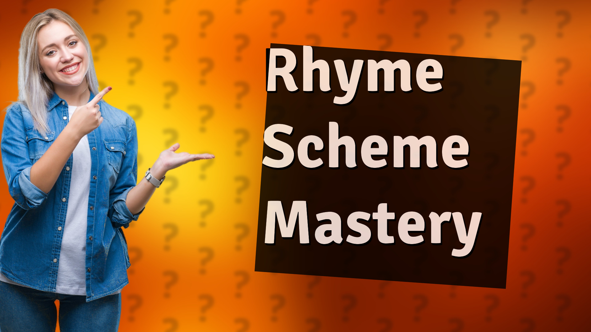 Rhyme Scheme Mastery