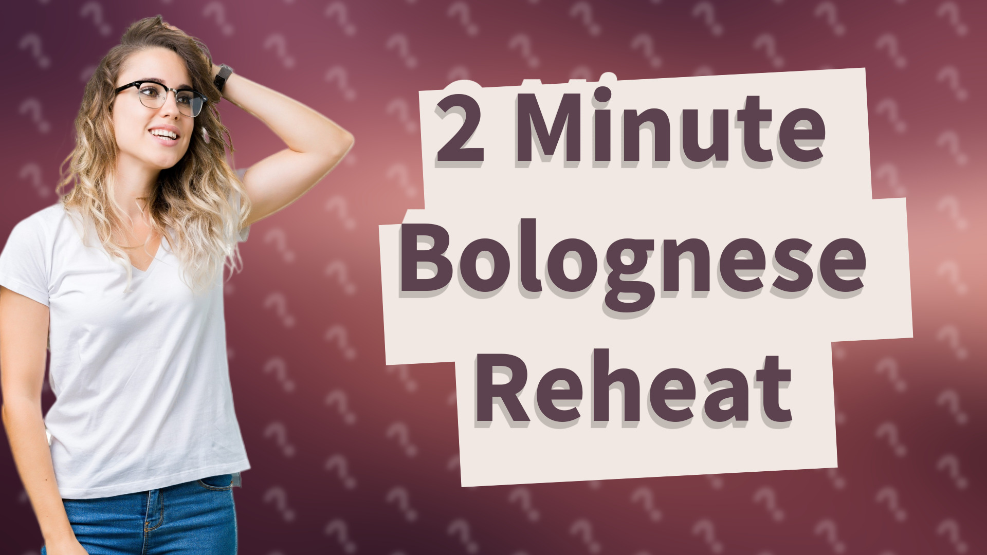 2 Minute Bolognese Reheat